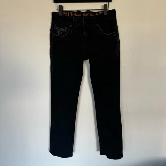 Rock Revival Lunar Rock Ervine Straight Leg Jeans Size 30 - Picture 4 of 6
